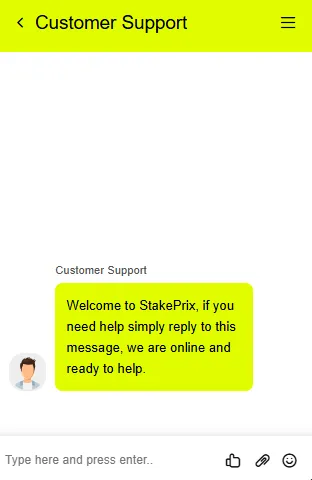 Stakeprix Casino support